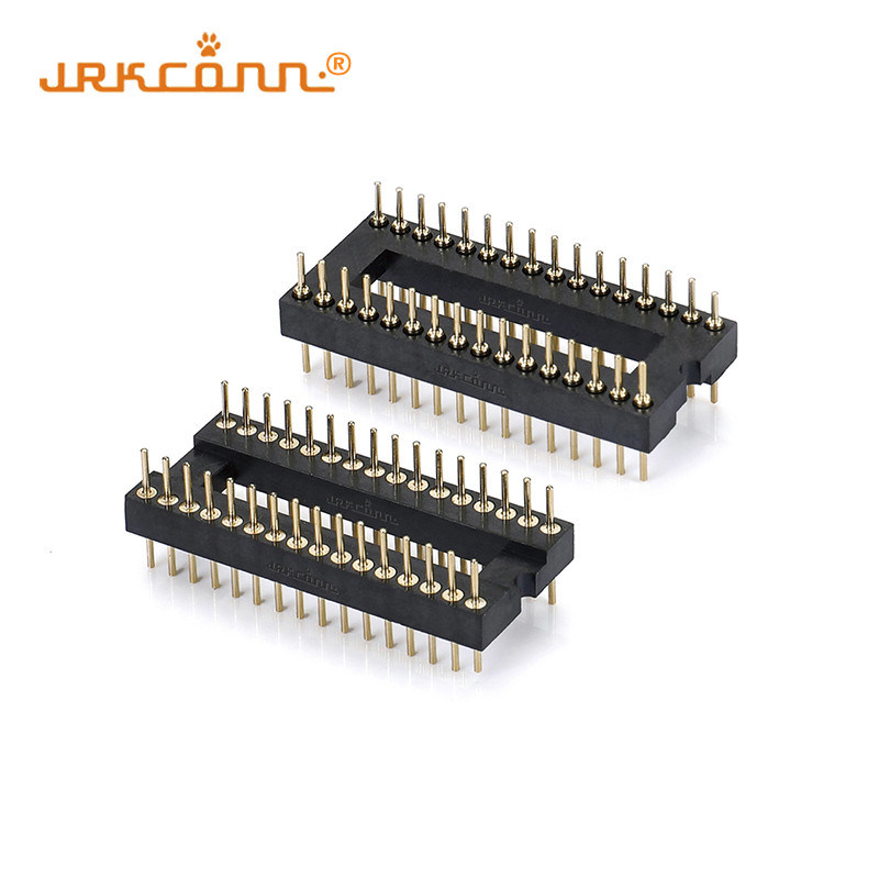 2.54MM Ic Socket Connectors Dual Row 2 X 16P Straight Pin Header Male ...