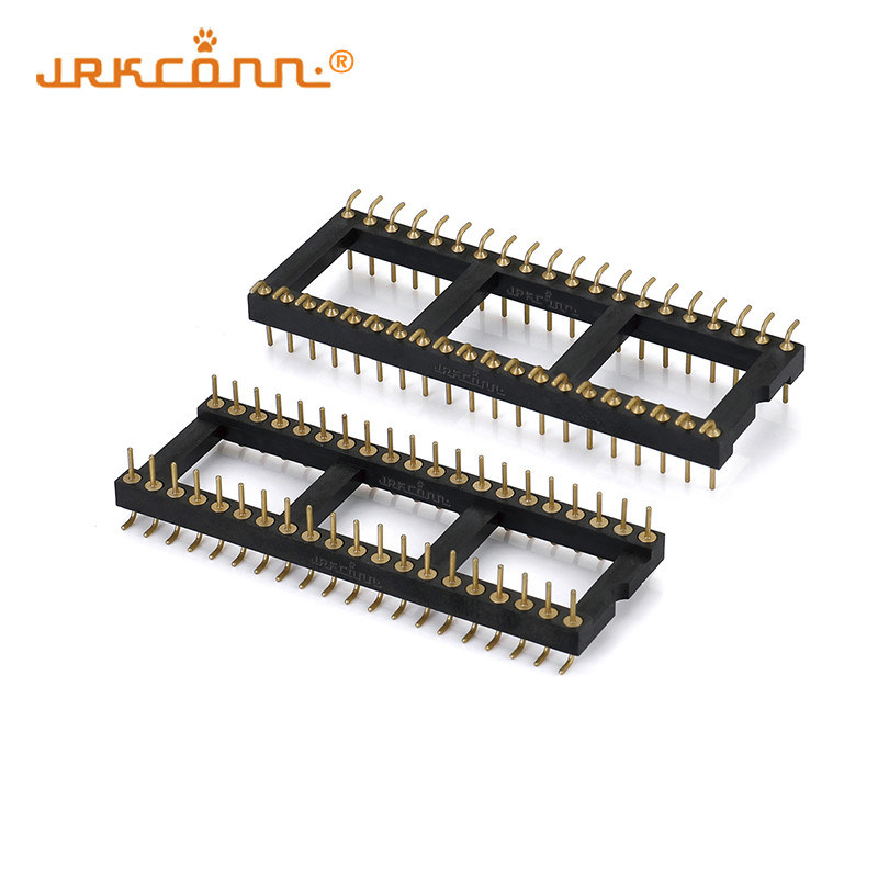 Dual Row SMD Ic Sockets Surface Mount PCB Machined 2.54mm Pitch Male To ...
