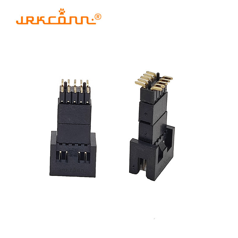 Header Inner Connector Spacing 2.54 Mm Smt Smd Box Header Connectors With Straight Inner Peg