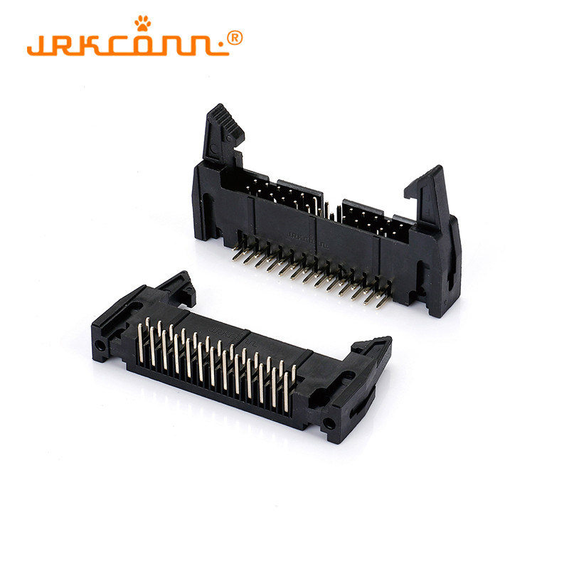 Black 2.54mm Right Angle Pin Header Ejector Header Connector Dip Type ...