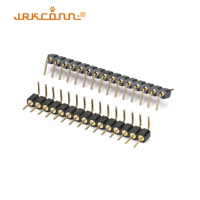 Machine Pin Header 15Pin Single Row 2.54mm Machined Pin Header Connector 90 Degree Connector