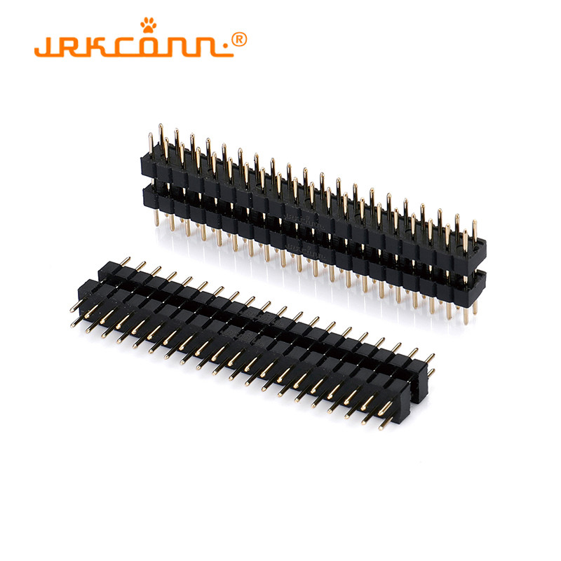 Machining 180 Dgree 2.54 Mm Terminal Pin Header Double Row Female ...