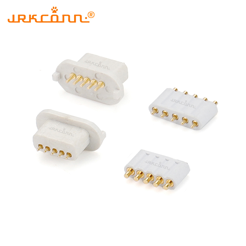 5pin Spring Loaded Debug Connector 5Pin Magnetic Spring Pin Connector 1.27mm Pitch for PCB